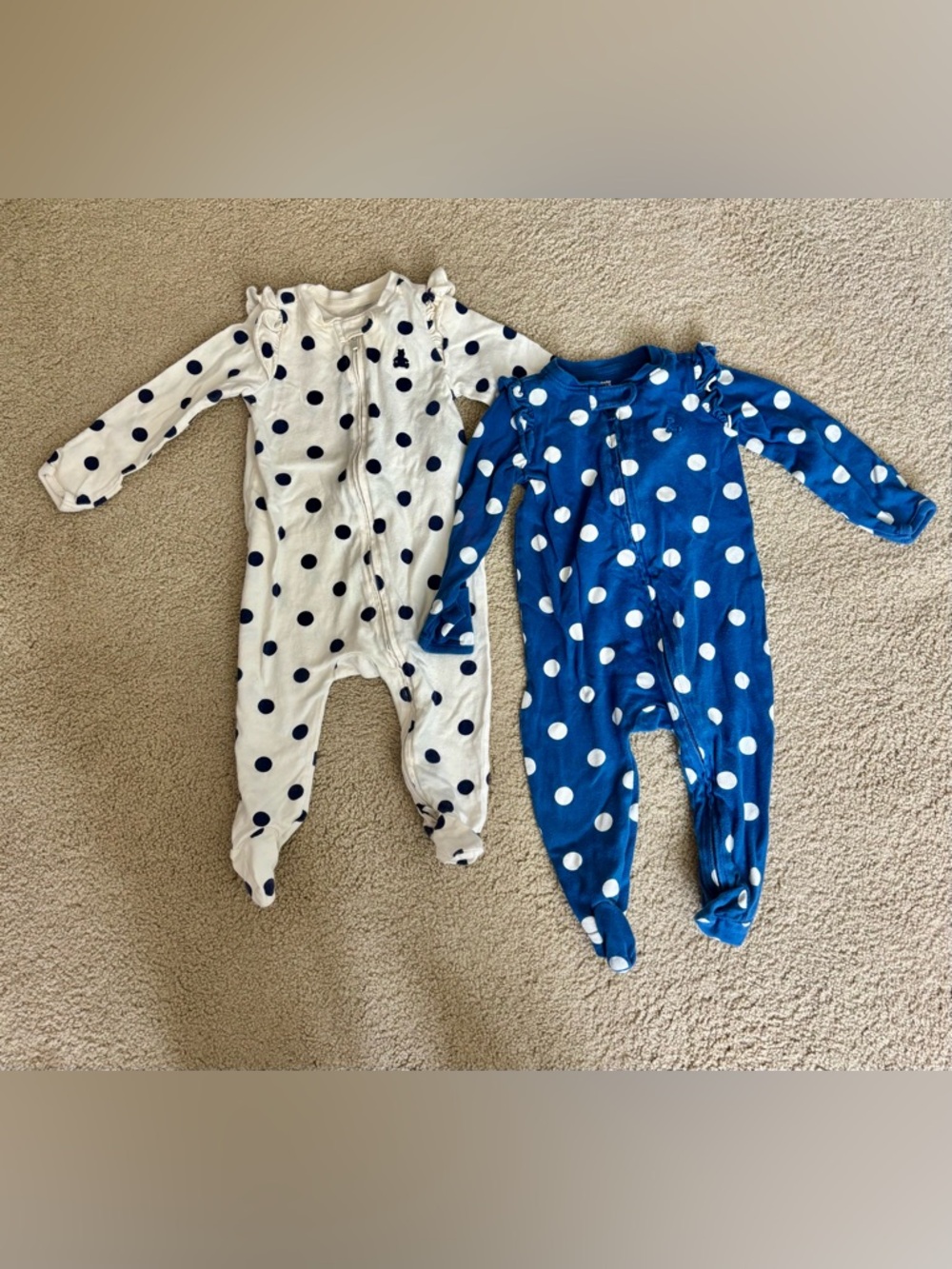GAP Polka Dot Footed One-Piece Set - 3-6 Months